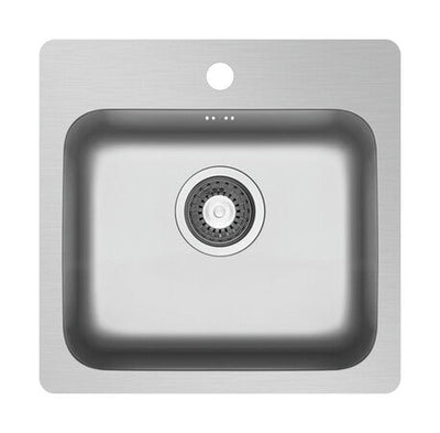 GO by Van Marcke Lia ForU évier complet 460x450mm 1 bac inox soupape décharge