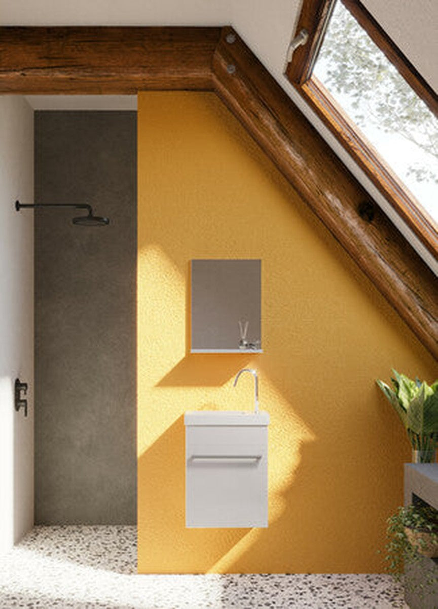 GO by Van Marcke Garda meubelset 40cm muur 1 deur soft-close hoogglans wit
