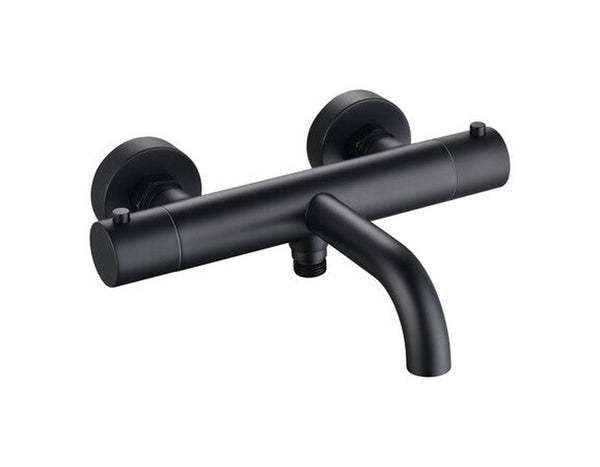 Mitigeur thermostatique bain/douche noir mat Lana Black