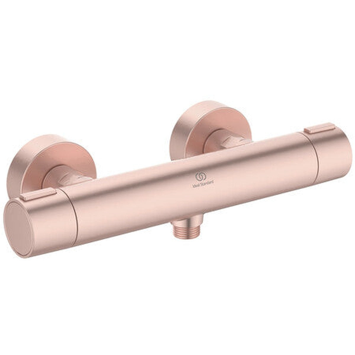 Geborsteld roze ALU+ thermostaatkraan voor wandmontage