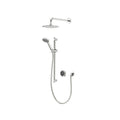 Aqualisa Quartz Touch modèle encastrable avec douchette et douche de pluie murale