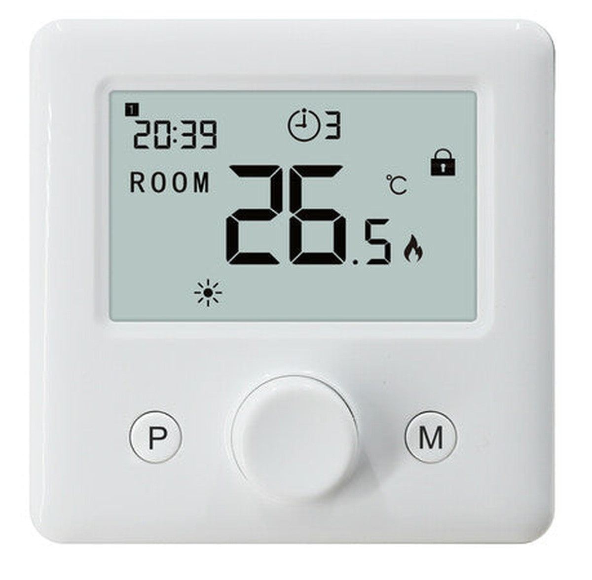 Bedrade thermostaat Cube TH 1018 wit
