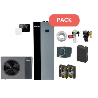 Lucht/water-warmtepomp Split Cube S6 Combi