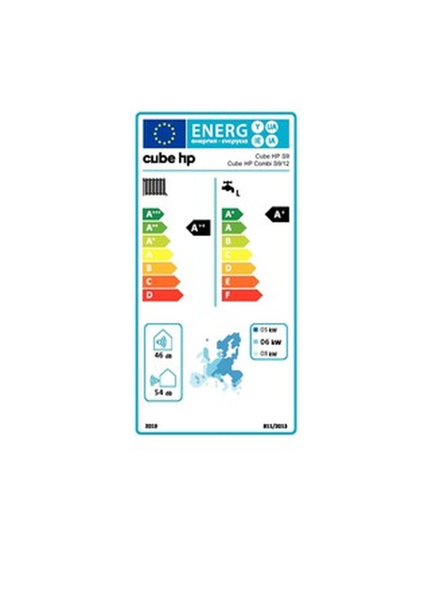 Lucht/water-warmtepomp Split Cube S6 Combi