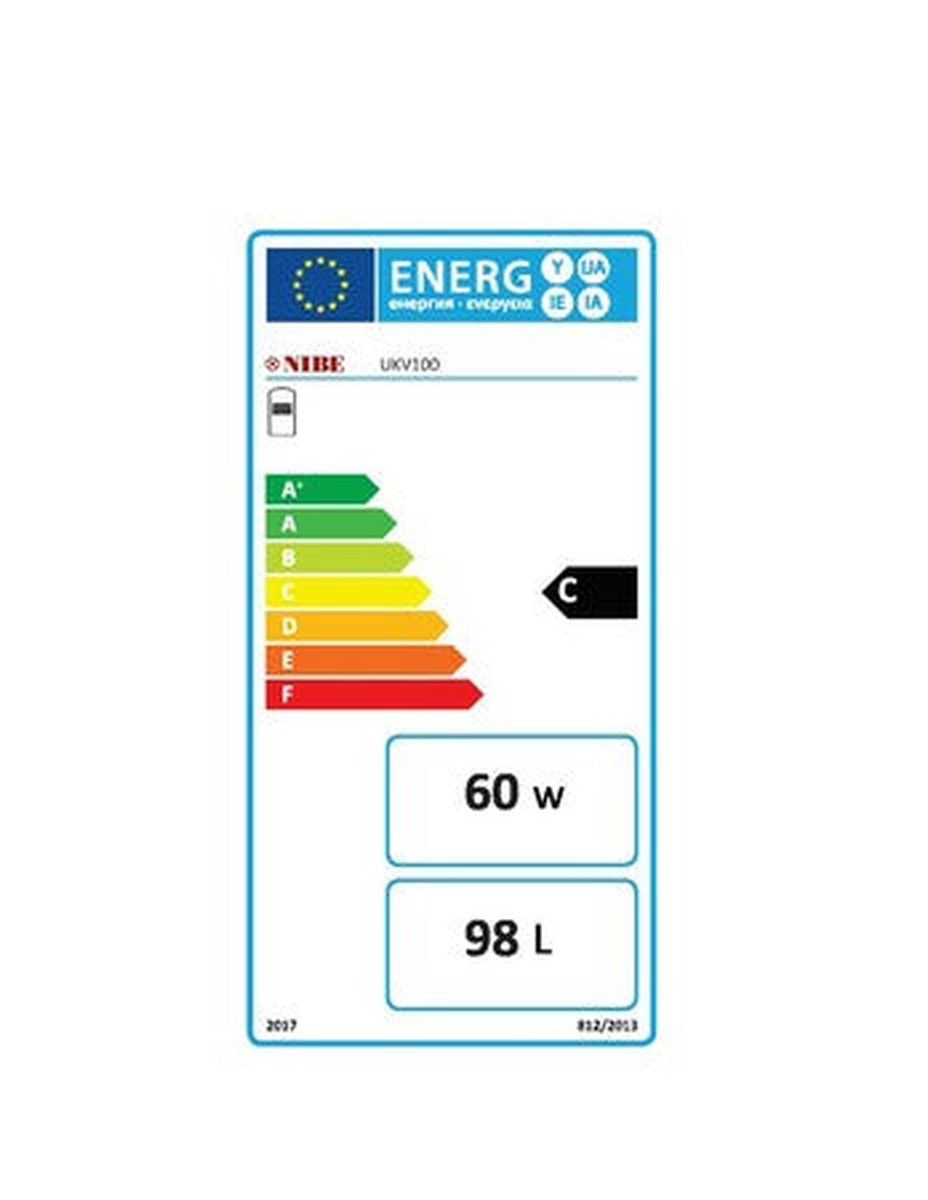 Nibe UKV 100 ballon tampon pour eau système CC isolé étanche à la vapeur 97,5L
