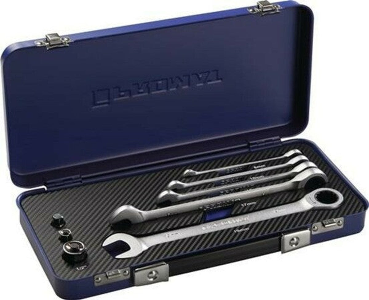 PRM RATCHET SLEUTELSET 8 STUKS 8-19MM
