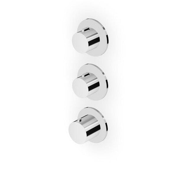 Zucchetti Pan S Mitigeur de douche thermostatique 2 robinets d'arrêt Chromé