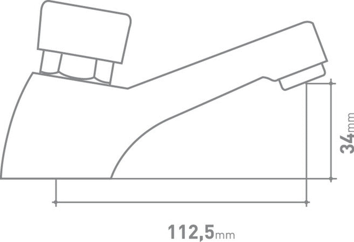 GO Van Marcke Rhone robinet d'eau froide à fermeture temporisée