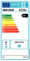 Vent-Axia Econiq -EQ 600 système D 600 m³/h