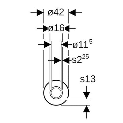 Geberit Mepla tube multicouche pré-isolé rond bleu 13mm D16 rouleau 50m