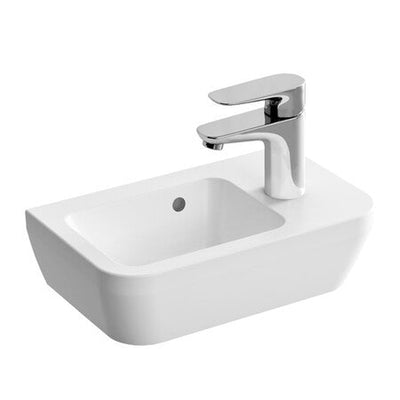 Vitra Integra wastafel 370 x 220 mm kraangat rechts met overloop
