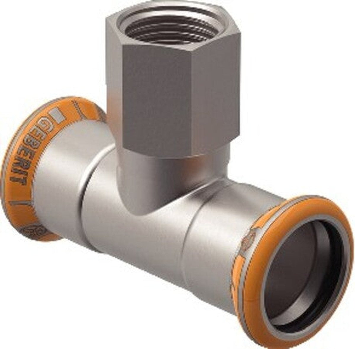 Geberit Mapress Therm T-stuk met binnendraad 28x1/2"