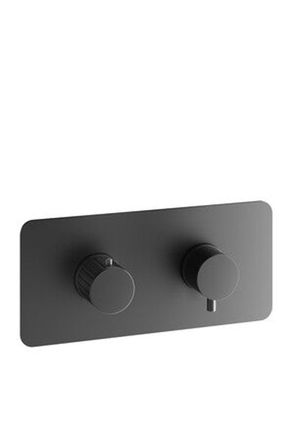 Van Marcke Ondine parties apparentes uniquement pour mitigeur douche thermostatique encastré noir mat