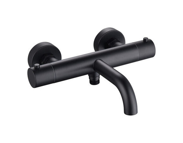 Mitigeur thermostatique bain/douche Verona noir mat