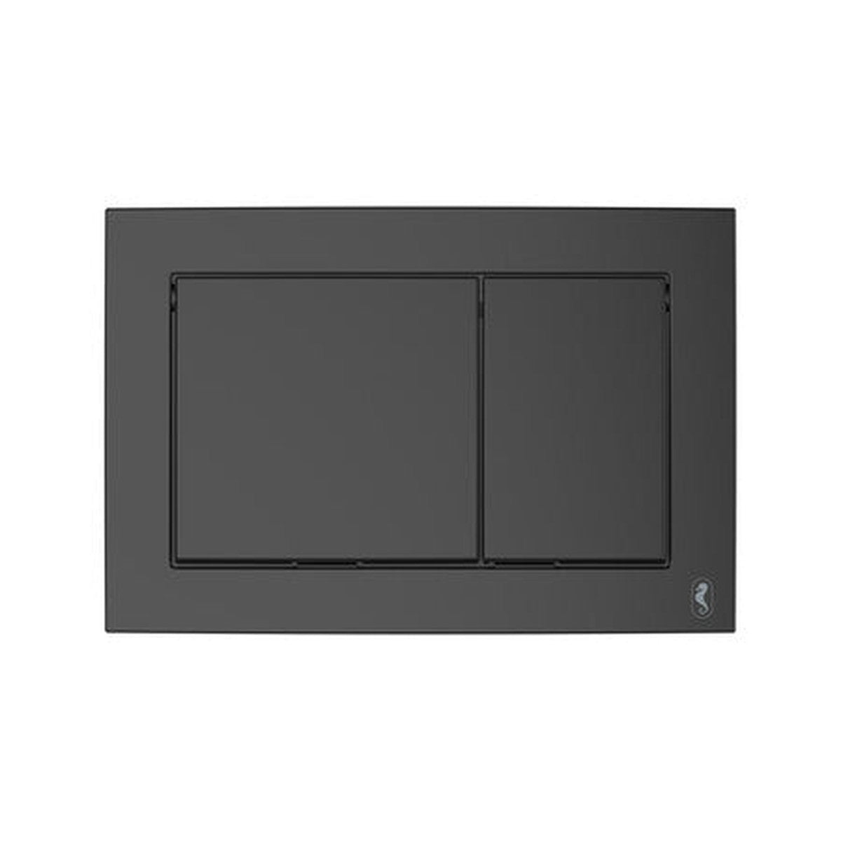 Van Marcke plaque de commande double débit - noir mat