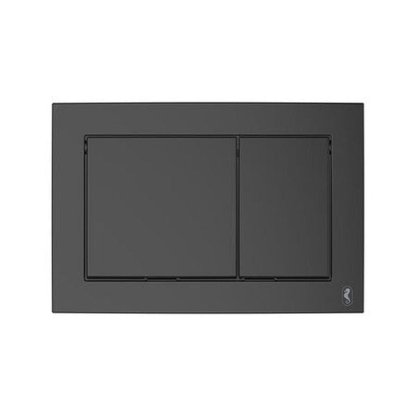 Van Marcke plaque de commande double débit - noir mat