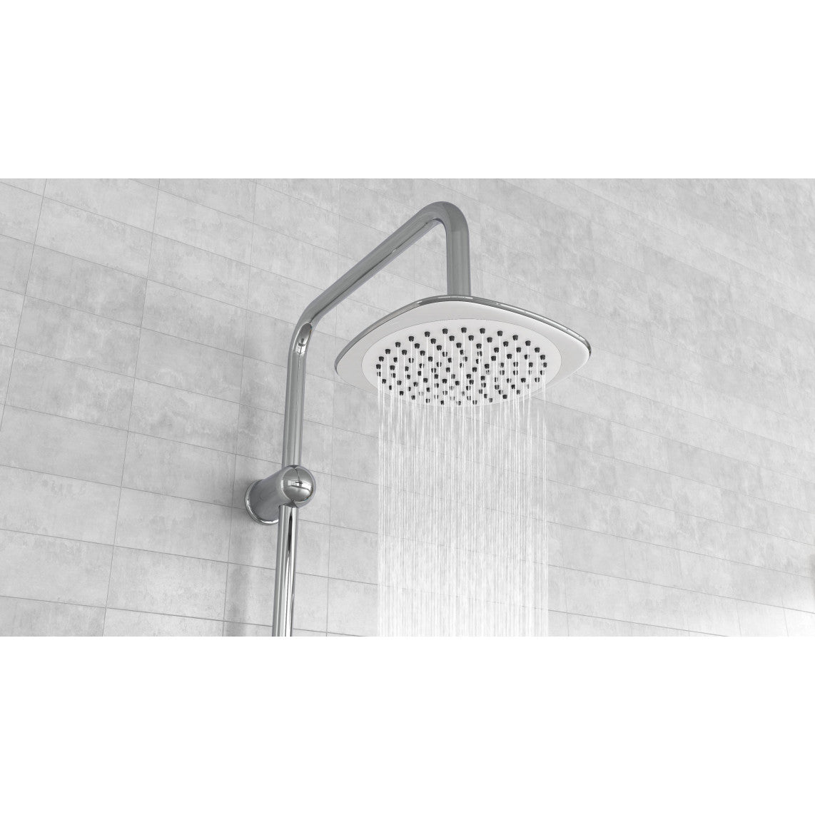 DXLD60087CS DUSCHTRAUM Regendouche set, chroom/wit