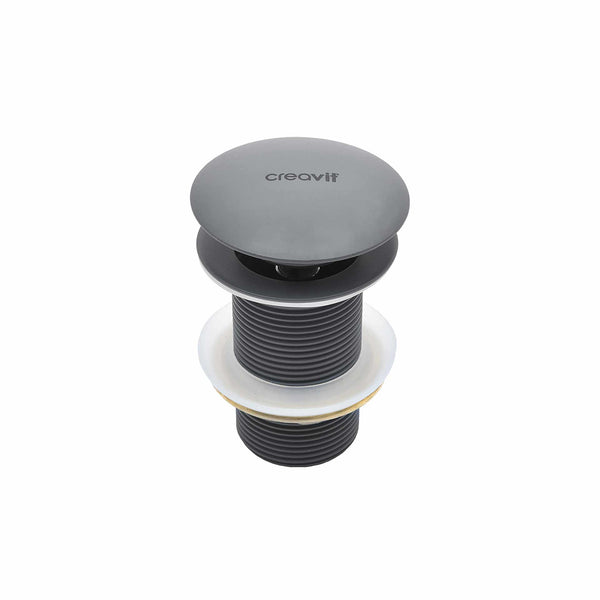 CREAVIT BONDE CLIC-CLAC 5/4" - AVEC TROP-PLEIN - ANTHRACITE MAT