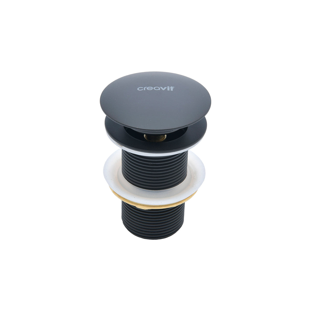CREAVIT BONDE CLIC-CLAC 5/4" - AVEC TROP-PLEIN - NOIR MAT