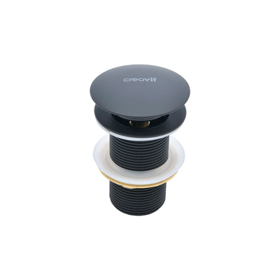 CREAVIT BONDE CLIC-CLAC 5/4" - AVEC TROP-PLEIN - NOIR MAT