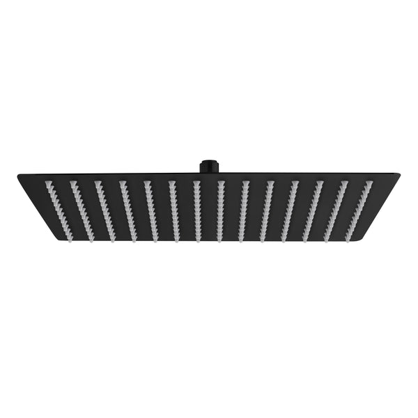 ALONI RAINSHOWER CARRE ACIER INOXYDABLE NOIR MAT 40X40CM