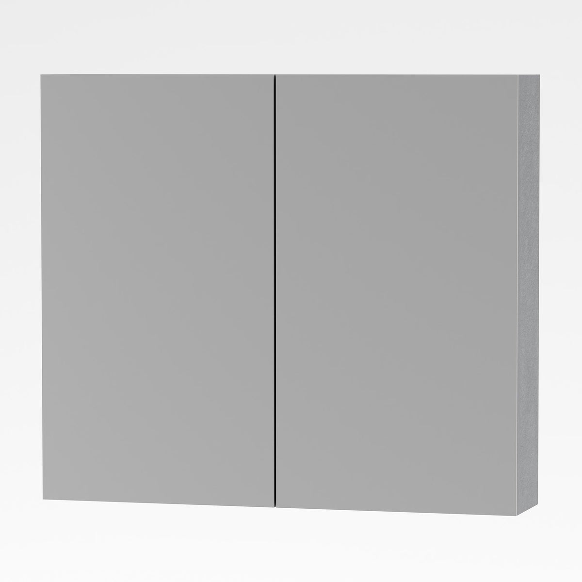 ALONI SALLY ARMOIRE MIROIR, 2 PORTES (80X70CM) - COULEUR ALUMINIUM