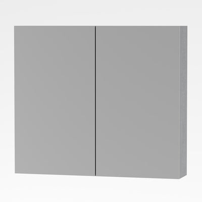 ALONI SALLY ARMOIRE MIROIR, 2 PORTES (80X70CM) - COULEUR ALUMINIUM