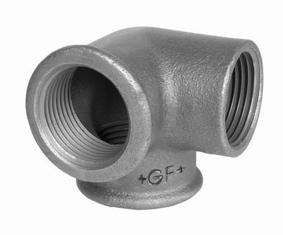 Galvanized 3-way elbow 1/2" threaded