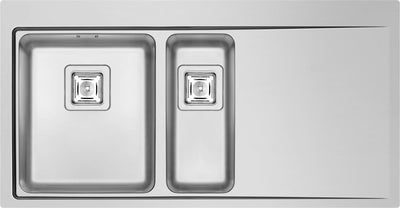 1.5 Bowl Titania Stainless Steel Sink 100x50cm
