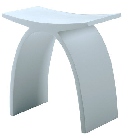 Van Marcke Sano mineral composite freestanding stool H430mm white