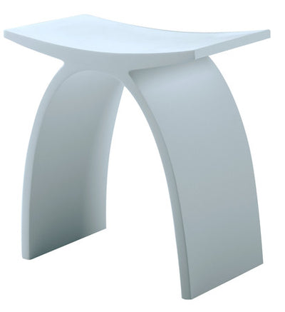 Van Marcke Sano mineral composite freestanding stool H430mm white