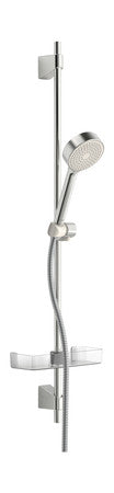 Set douche avec barre coulissante 92 cm et douchette 1 jet