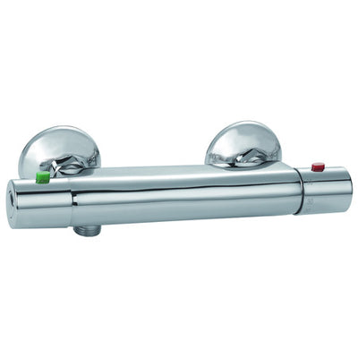 Mitigeur thermostatique de douche chromé 15 cm