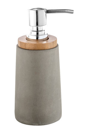 Van Marcke Collection Natural Boro soap dispenser 180x80mm cement/wood