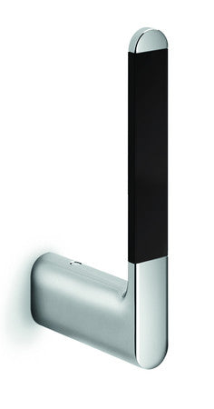 Van Marcke Collection Scura porte-papier réserve mural chromé noir soft touch
