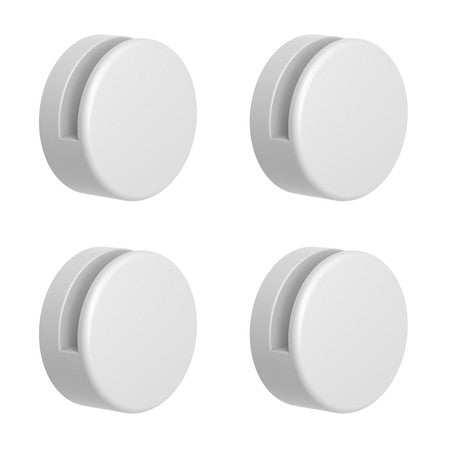 Normbau Nylon Care set 4 mirror clamps D40mm for mirrors up to 6mm white