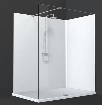 Van Marcke Cosmo cloison acrylique D6mm 203x265cm blanc Hi-Gloss antibactériens