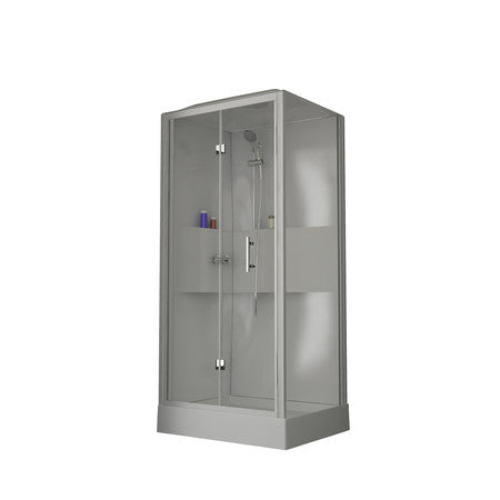 intro Lilou Plus cabine douche polystyrène 4mm brillant porte pliante