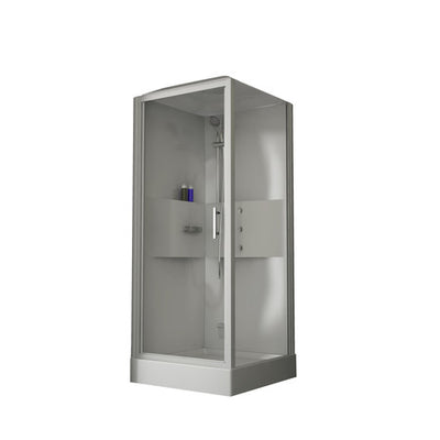 Van Marcke Lilou Hamam Hydro+Steam polystyrene pivot shower cabin
