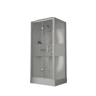 Van Marcke Lilou Hamam Hydro+Steam shower cabin polystyrene folding door
