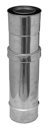 Dinak Diflux 023 telescopic D80/125 L375-510mm stainless steel 316L/304 2x0.4mm seal