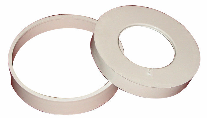 Nicoll clips and seal for round white PVC toilet accessories