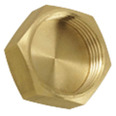 Brass cap, copper tube supply, 4/4"F
