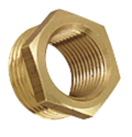 réduction 6 pans laiton alimentation tube cuivre 1/2"M x 1/8"F