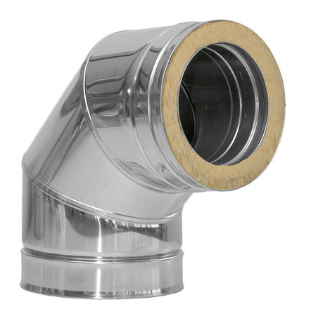 Dinak DW 043 87° elbow D200 316L/304 stainless steel 0.4mm 3cm insulation seamless