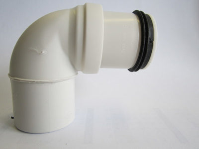 Pipelife Smartline PP coude siphon avec 1 raccord et 1 côté lisse D40 x D 32 blanc