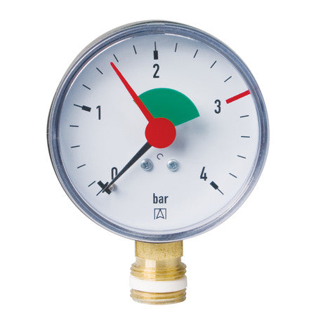 Bourdon Tube Pressure Gauge 1/4" - Euro-Index