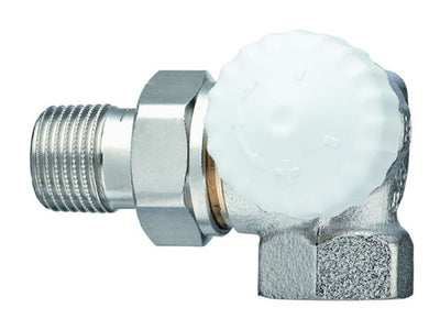 Heimeier V-Exact II Straight Double Angle Thermostatic Valve 1/2"F