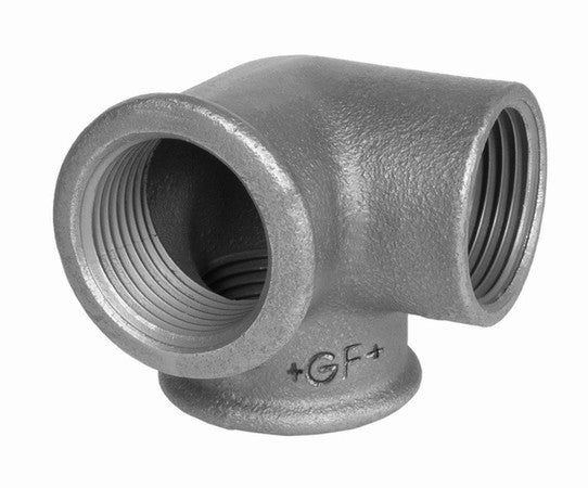 Galvanized 3-way elbow 1/2" threaded