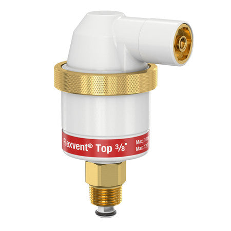 Flamco Flexvent Top vlotterontluchter 3/8" messing wit